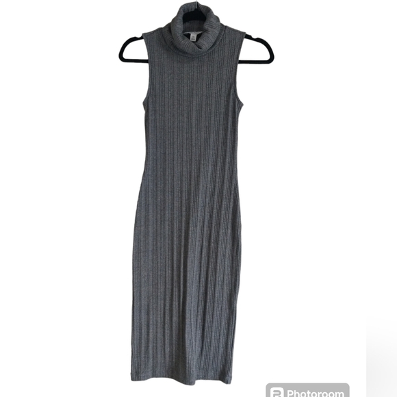 Nine West Dresses & Skirts - Nine West Knit dress women's size xs gray maxi turtle neck